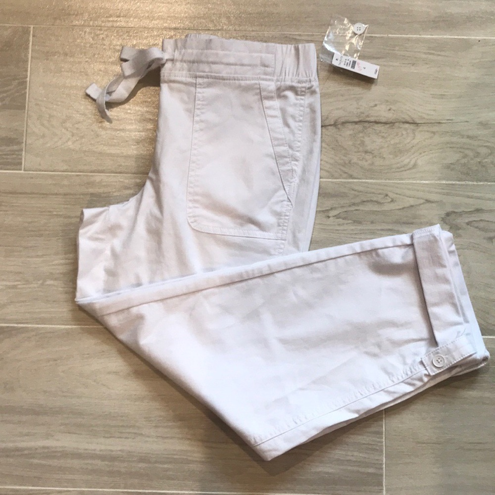 Talbots Drawstring Cuffed Pants - Picture 2 of 8